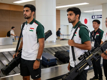 Al Dhaid Shooting Team arrives in Nagoya for Asian Games challenge