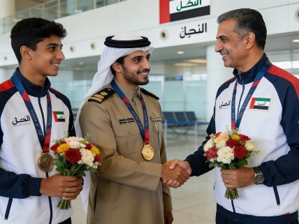 UAE karate team welcomed home after record medal haul in Asia