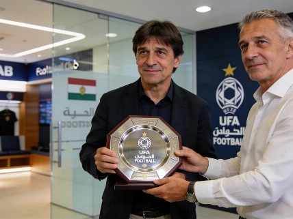 Zlatko Dalic receives special honour during Khor Fakkan club visit