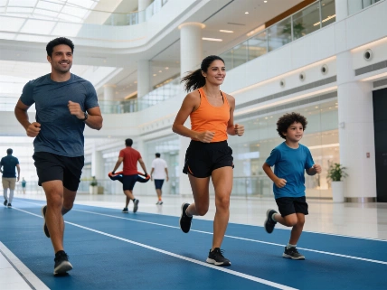 Dubai International Financial Centre opens indoor running track for summer fitness