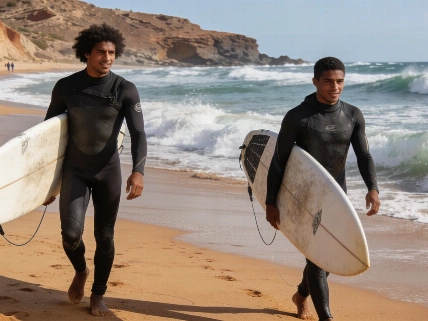Morocco's Top Wave Riders Face Off at Sidi Moussa Beach